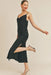 Reset by Jane - Silk Slip Dress - Black - Side