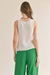 Sage the Label - The Breeze Sweater Tank - Off White - Back
