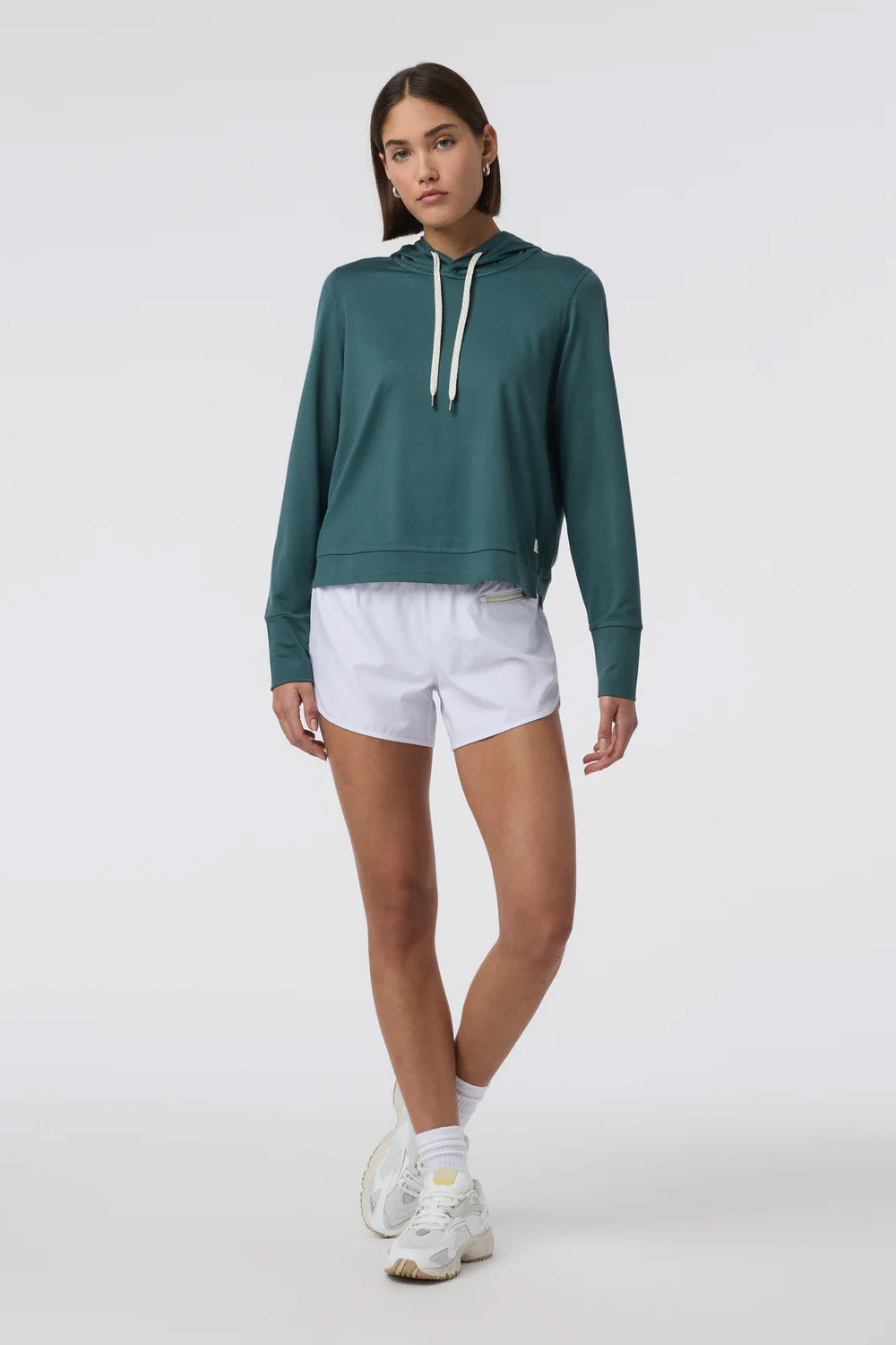 Vuori - Halo Essential Hoodie - Moss Heather