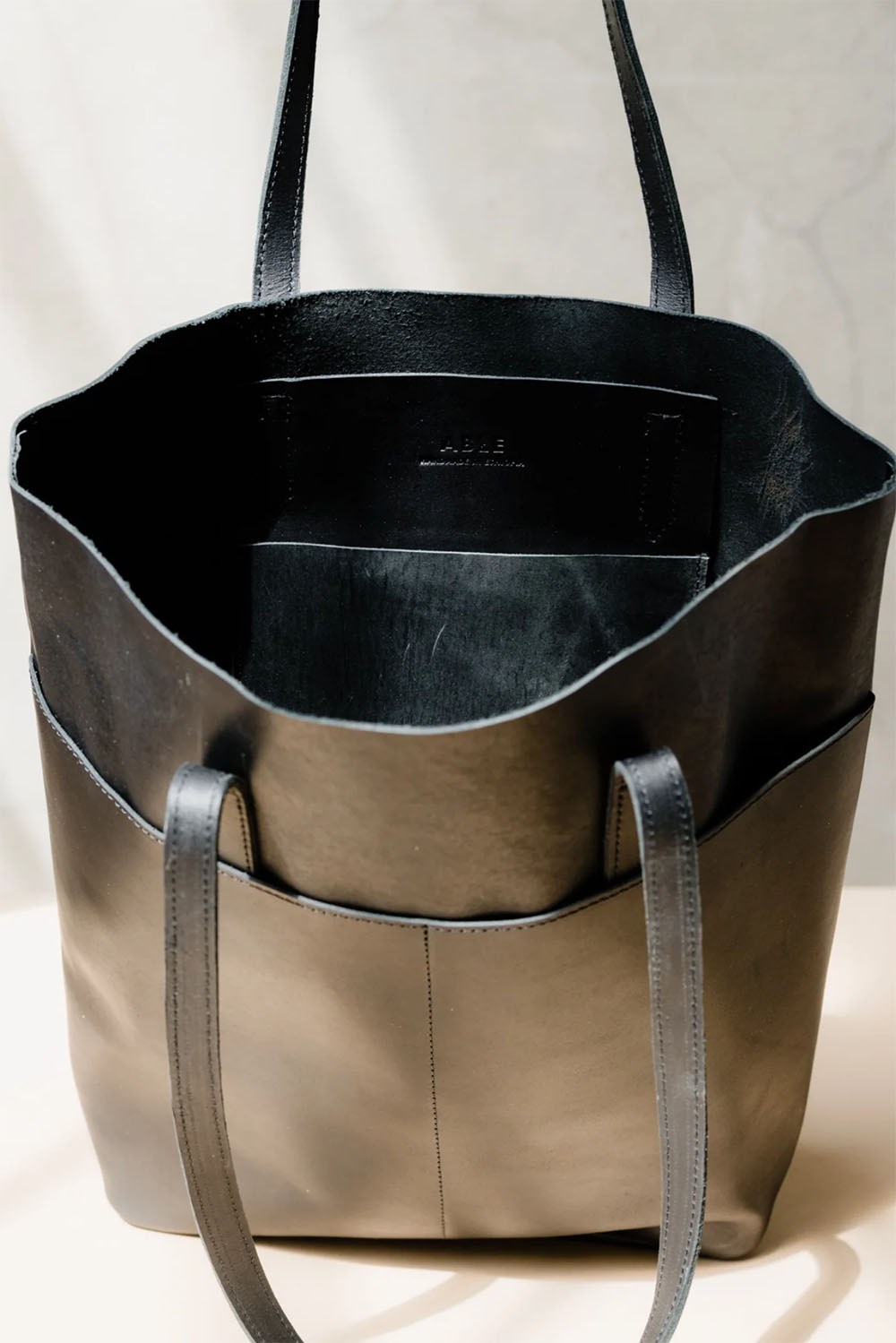 Able - Selam Magazine Tote - Black - Inside