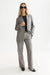 Scotch & Soda Edie High Rise Wide Leg in Meteorite Check — Full-body view