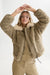 Scotch & Soda Faux Fur Short Jacket in Aluminum — Model view