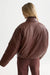 Scotch & Soda Faux Leather Short Jacket in Bitter Chocolate — Back view