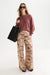 Scotch & Soda Fuzzy Crew Neck Pullover in Withered Rose Melange — full-body view