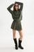 Scotch & Soda Half-Zip Relaxed Fit Pullover in Thyme — full-body view