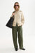 Scotch & Soda Printed Zip-Through Cardi in Fog Melange — Full-body view