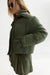 Scotch & Soda Rib Collar Short Puffer in Thyme — Side view