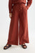 scotch and soda cotton voile pull on pant burnt henna front