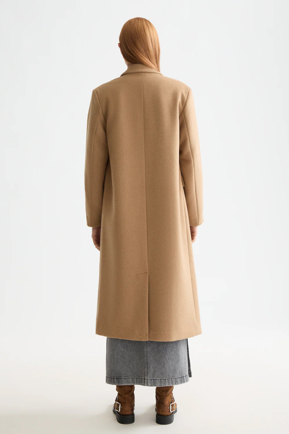 Scotch & Soda - Double Breasted Tailored Wool - Tannin - Back