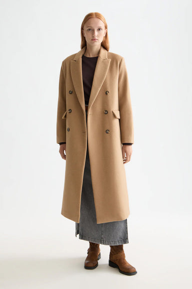 Scotch & Soda - Double Breasted Tailored Wool - Tannin - Front