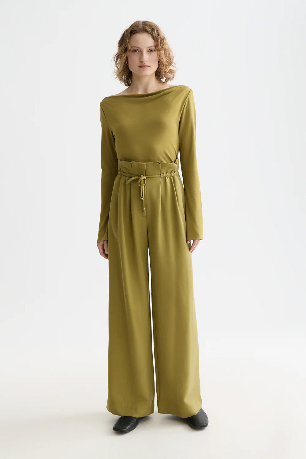 scotch and soda drapey modal ls green moss