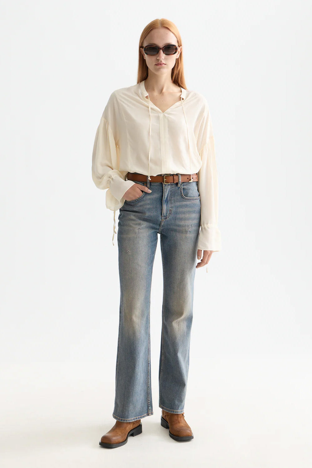 Scotch & Soda - Easy Drawstring Top - Eggnog