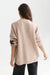 scotch and soda intarsia oversized cardigan rose dust melange back