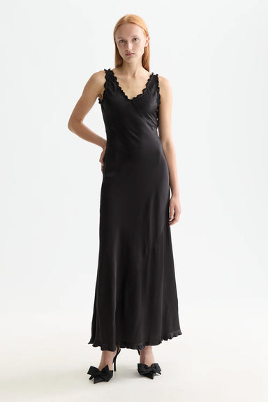 Scotch & Soda - Maxi Slip Dress - Meteorite - Front
