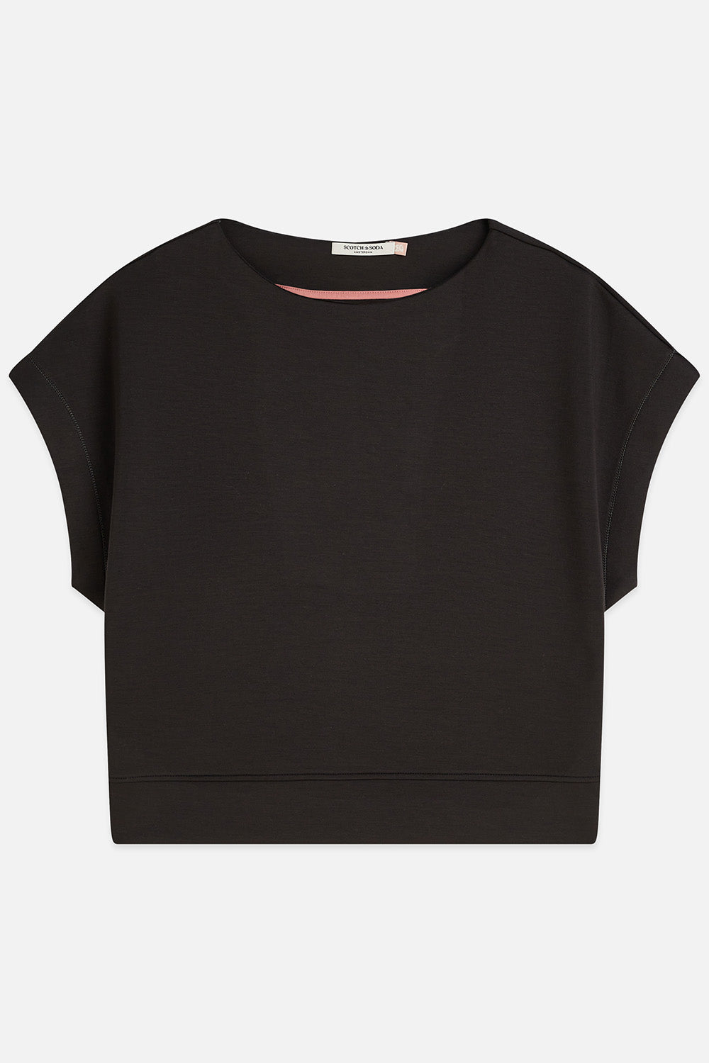 scotch and soda modal slash neck sweatshirt meteorite front