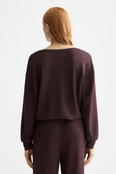 Scotch & Soda - Modal Sweater - Chocolate Plum - Back