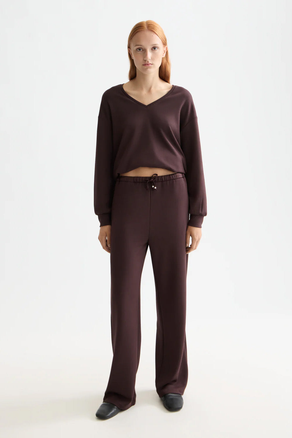 Scotch & Soda - Modal Sweatpant - Chocolate Plum