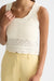 scotch and soda pointelle knitted tank eggnog detail