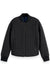 scotch and soda quilted reversible bomber jacket meteorite reversed front