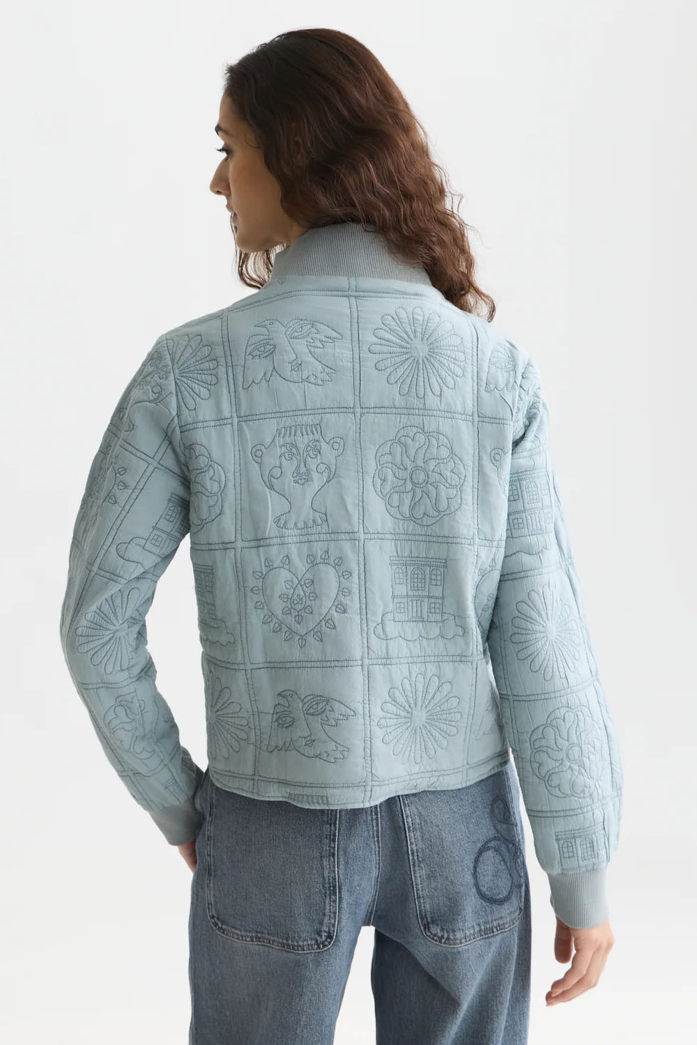scotch and soda quilted reversible jacket arona back