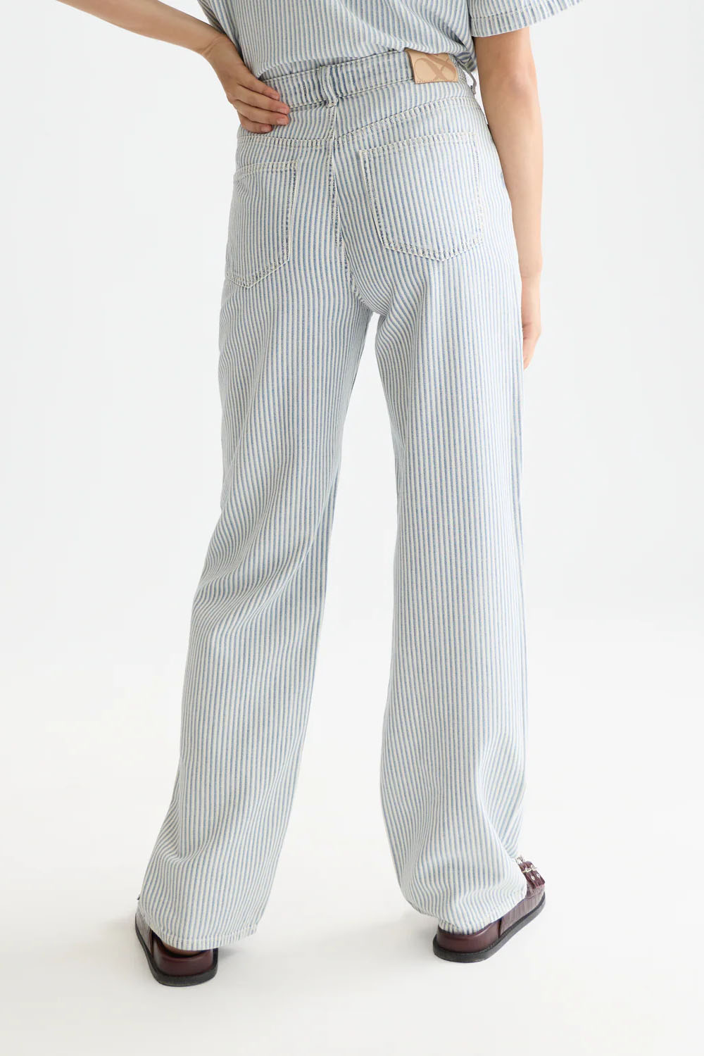 scotch and soda ripple straight jeans indigo stripe back