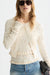 scotch and soda smock stitch cardigan eggnog detail