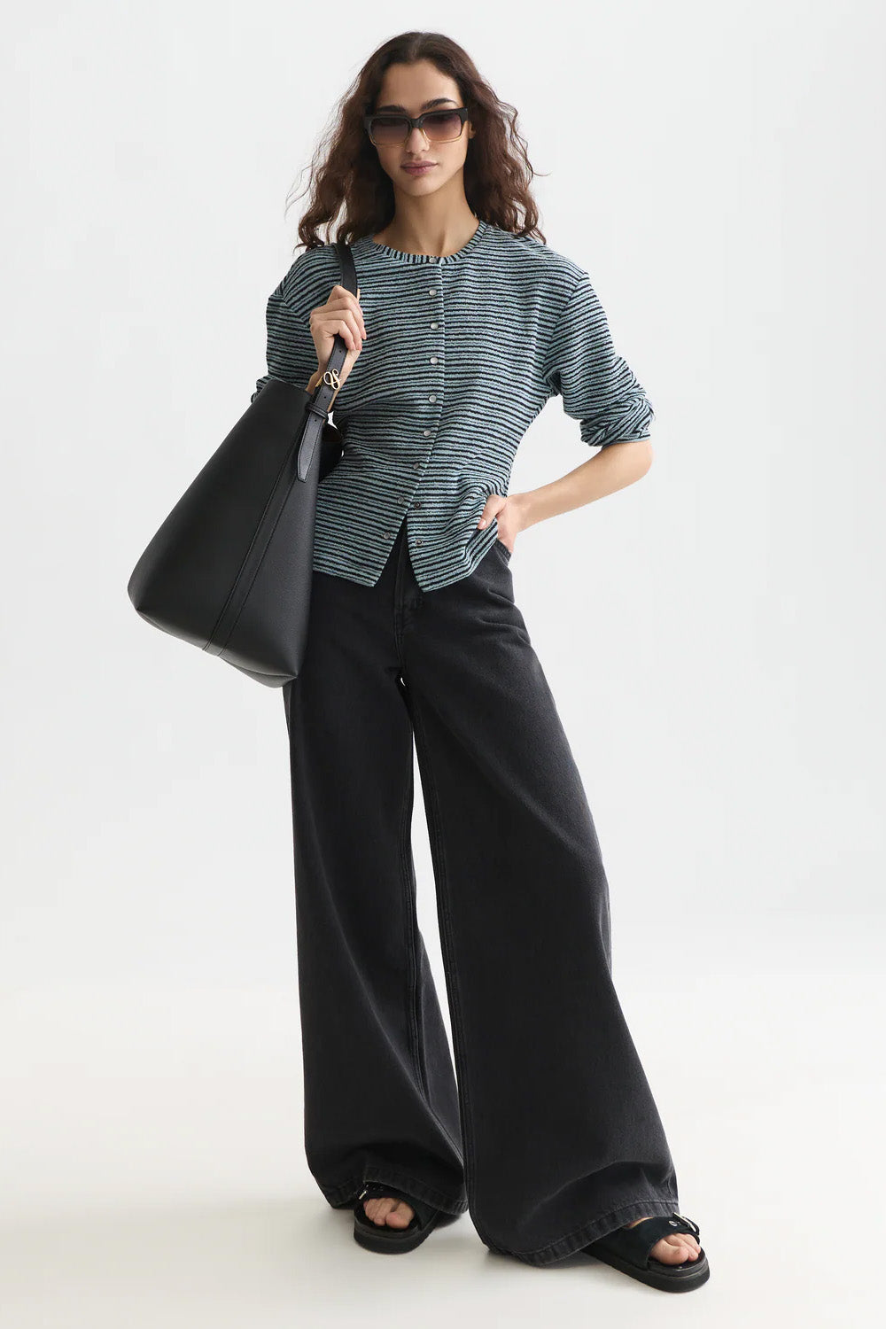 scotch and soda stripe button down sweater arona stripe