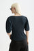 scotch and soda structured v neck top carbon back