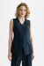 scotch and soda tailored gilet carbon front