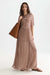 scotch and soda two way maxi dress tiles flower doeskin