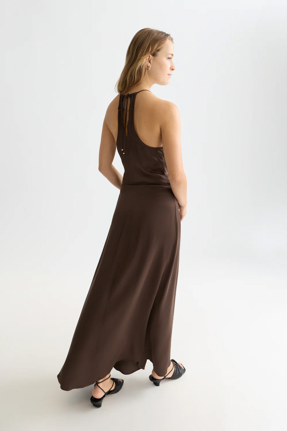 scotch and soda viscose cami wrap maxi hot fudge back