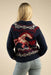 sendero cimarron cardigan navy back view