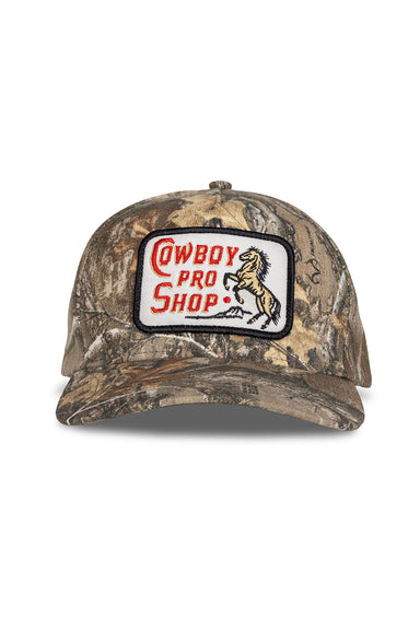 Sendero Cowboy Pro Shop Hat in Edge Camo — Front view