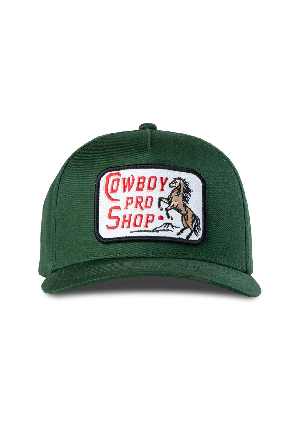 Sendero Cowboy Pro Shop Hat in Green — Front view