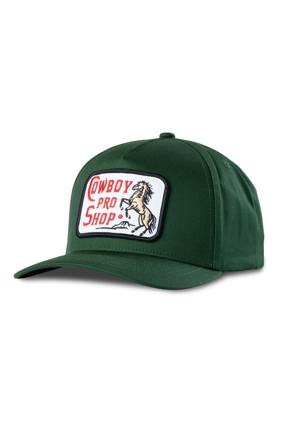 Sendero Cowboy Pro Shop Hat in Green — Quarter view