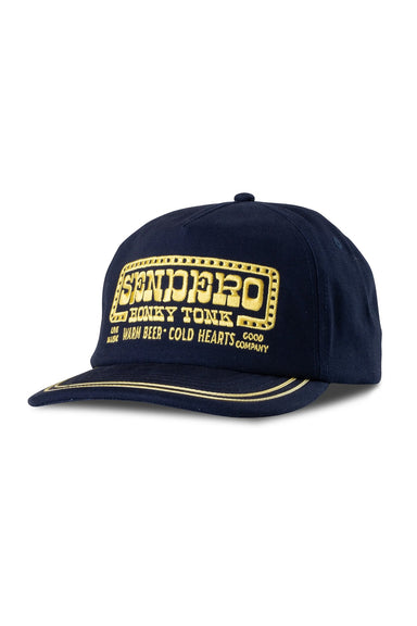 Sendero Honky Tonk Hat in Navy — Quarter view
