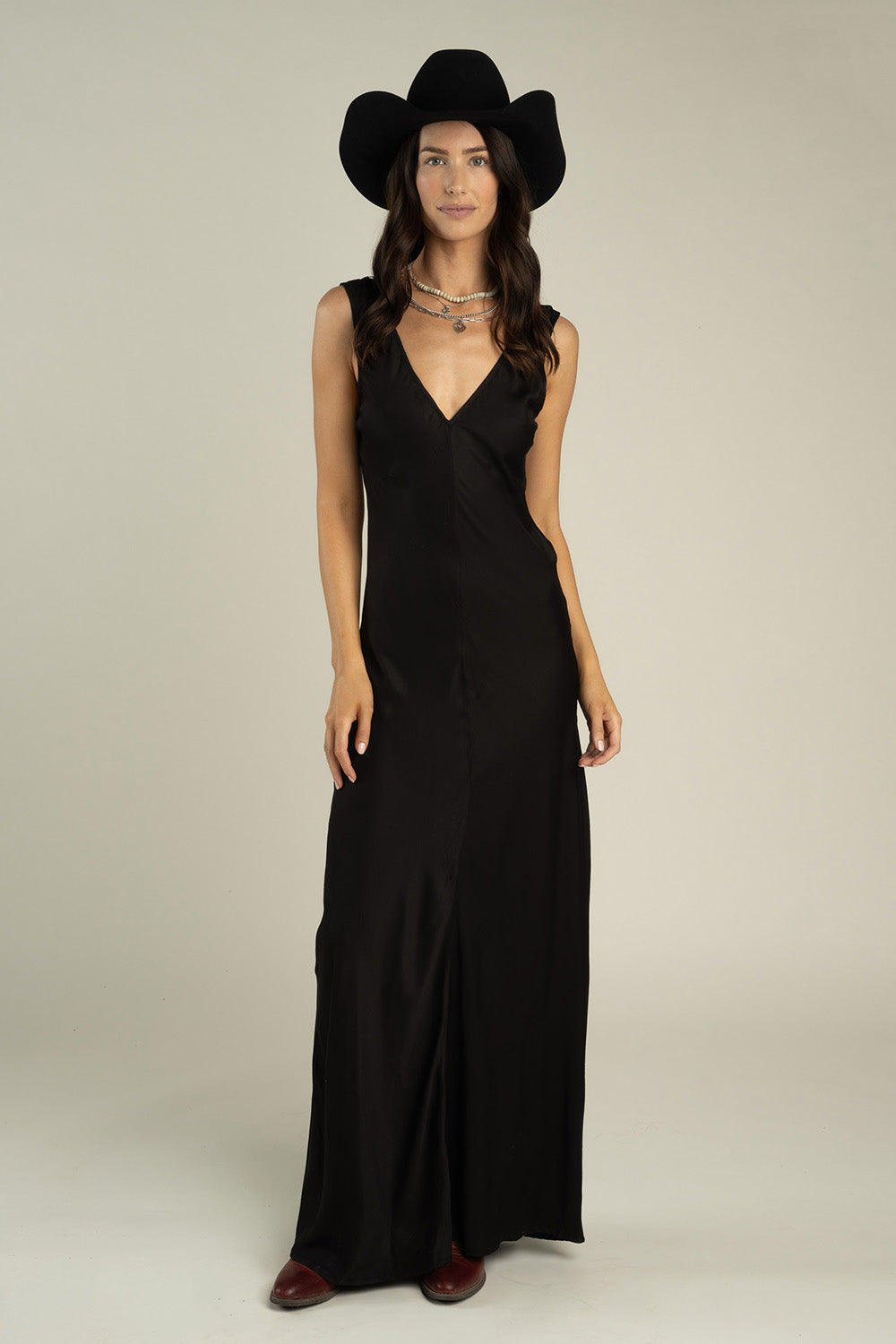 sendero-romy-slip-dress-black-front