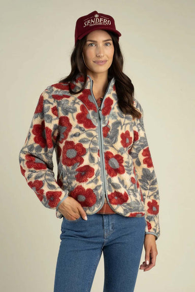 Sendero Sedona Fleece in Desert Floral Rosado — Front view
