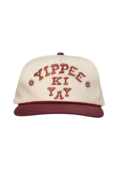 Sendero Yippee Ki Yay Hat in White — Front view