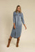 Sendero - Annie Pearl Snap Shirt Dress - Classic Denim - Front