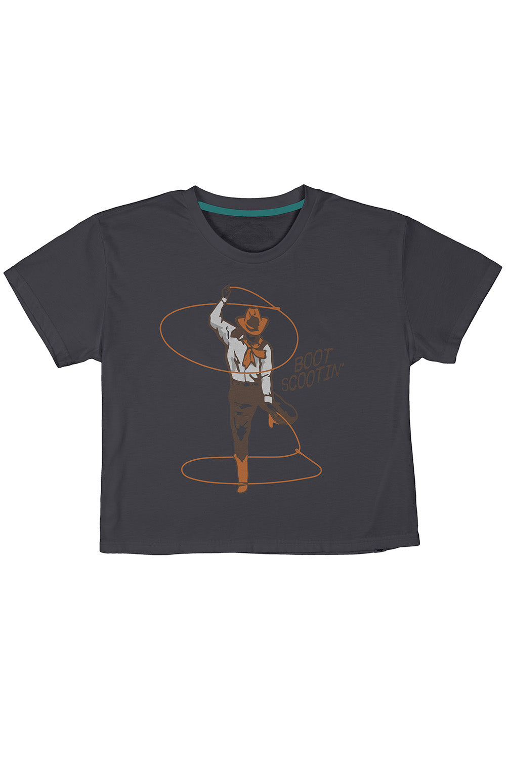 Sendero - Boot Scootin' Crop Tee - Vintage Black 