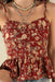 sendero clementine tie top texas rose red detail