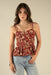 sendero clementine tie top texas rose red front