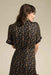 sendero la dahlia dress black floral back detail