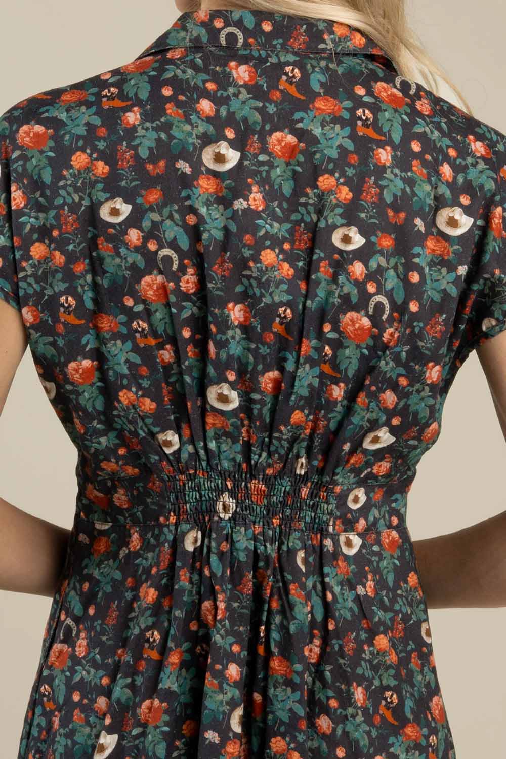 sendero marabella dress desert rose back detail
