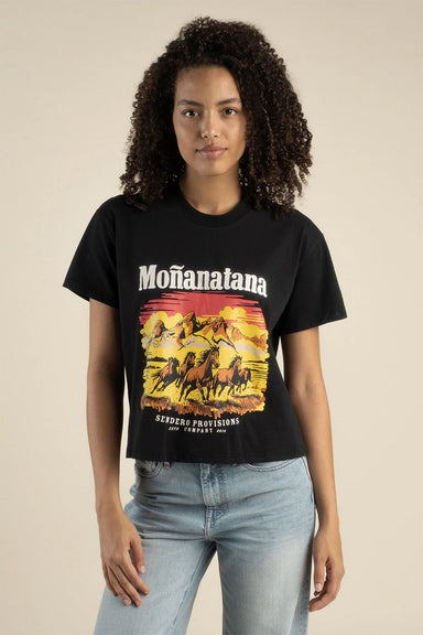 sendero monanatana boxy tee black model