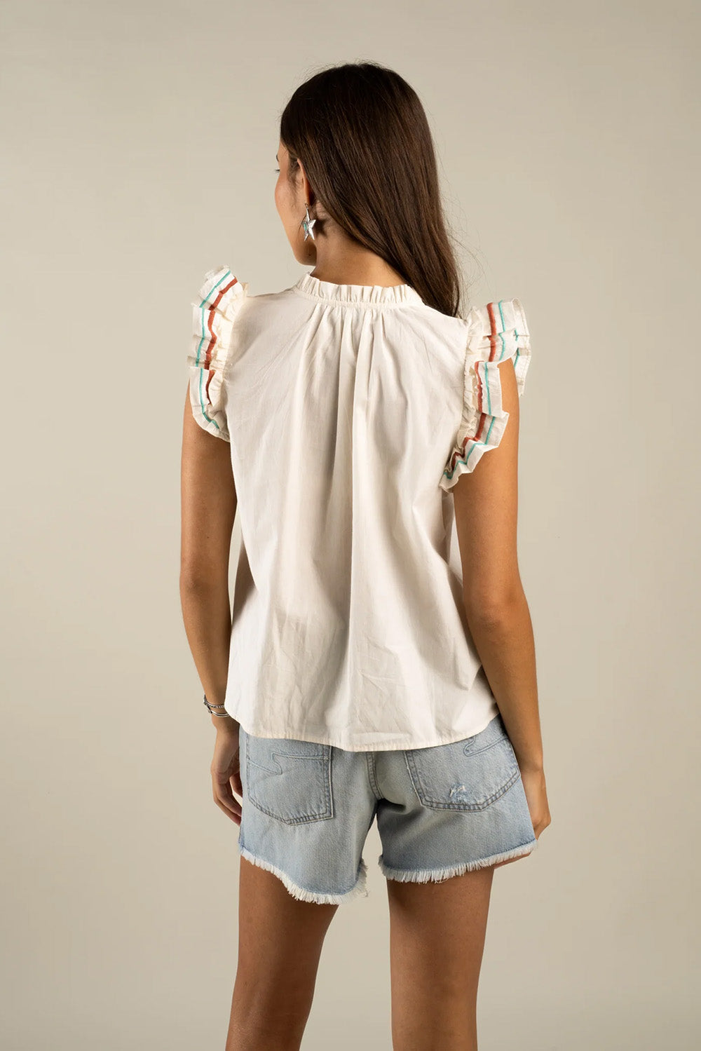 sendero paloma blouse vintage white back