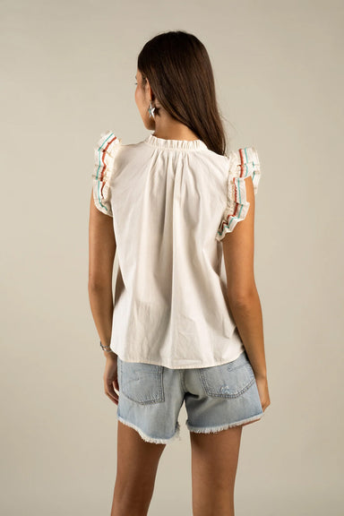 sendero paloma blouse vintage white back