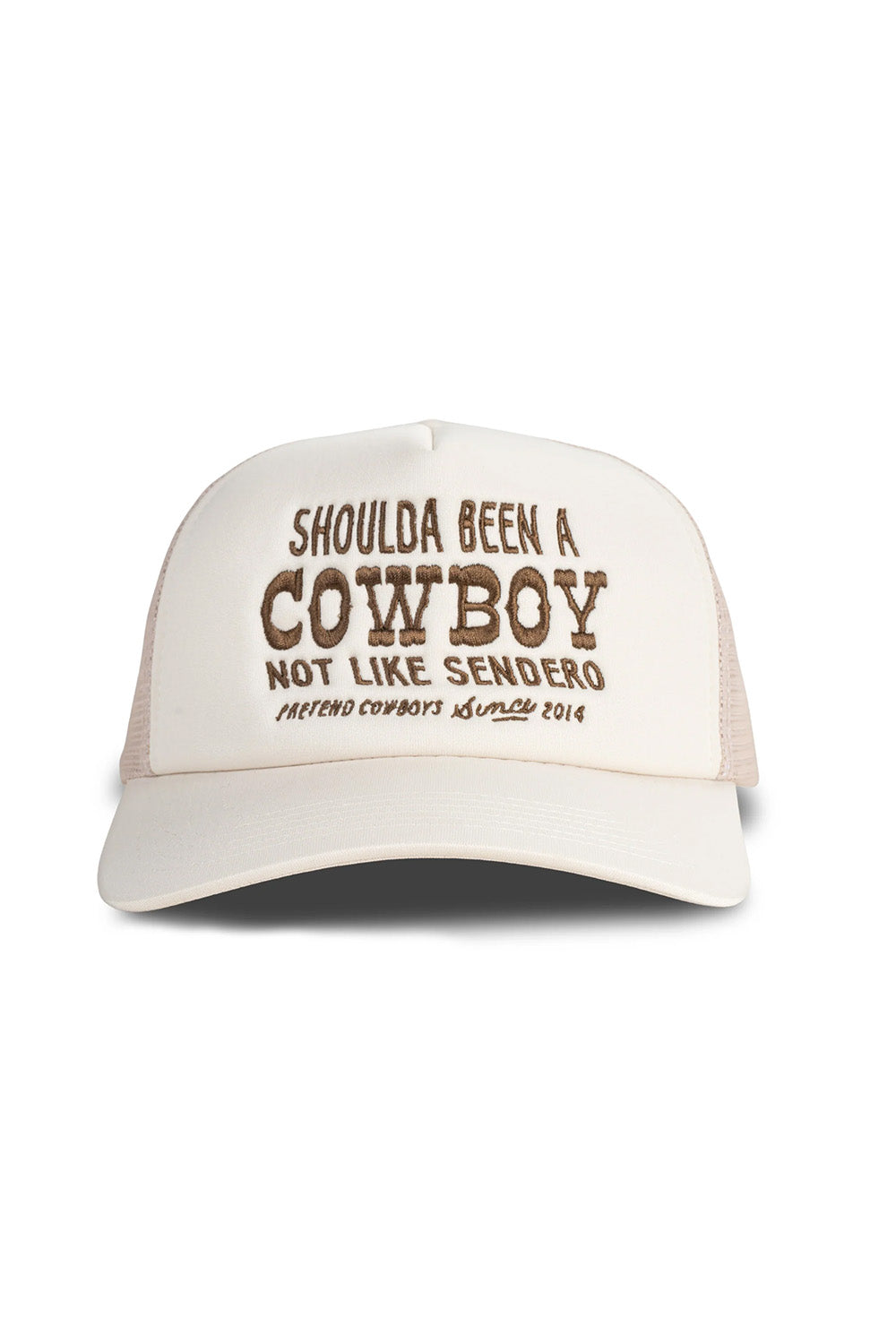 sendero shoulda been a cowboy hat cream front