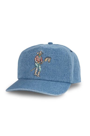 sendero stick horse hat washed denim profile